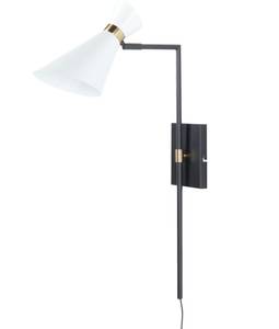 Lampe murale MELAWI Noir - Doré - Blanc