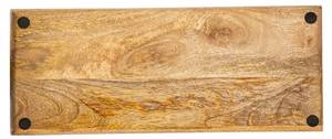 Holztablett Deko Holz Braun - Massivholz - 50 x 7 x 20 cm