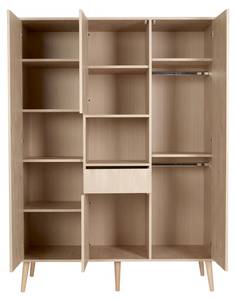 Kleiderschrank Cocoon Eiche - Breite: 143 cm