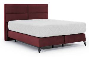 Boxspringbett CANDORIS Rot - Breite: 198 cm