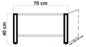 Wohnzimmertisch Sirius Tiefe: 70 cm