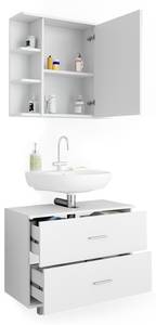 Mobilier de salle de bains Ilias Blanc