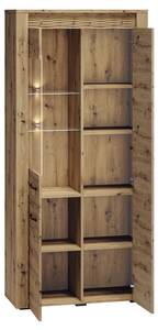 Vitrine ARTIS Braun - Holzwerkstoff - 92 x 200 x 40 cm