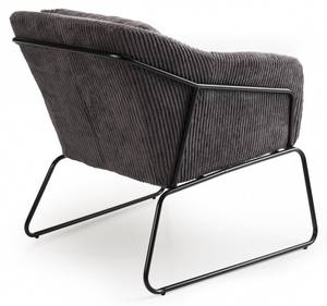 Sessel aus Cordstoff Grau - Textil - 78 x 79 x 76 cm