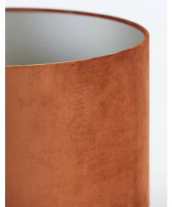Lampenschirm Velours Terra - Ø30 Orange - Textil - 30 x 21 x 30 cm