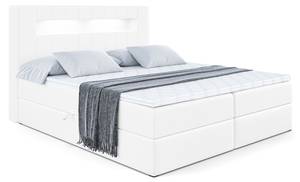 Boxspringbett - ORGOL Hochglanz Weiß - Breite: 200 cm - H4