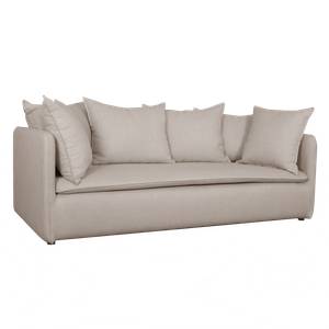 Canapé Orphée Beige brillant - Largeur : 227 cm