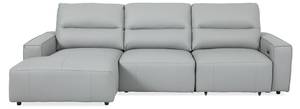 Big Sofa DORI Grau - Armlehne davorstehend links - Ecke davorstehend links - Ottomane davorstehend links