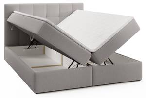 Boxspringbett Oreno Royal Hellgrau - Breite: 164 cm