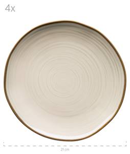 Frühstücksset Nottingham (12-tlg) Beige - Keramik - 21 x 1 x 21 cm