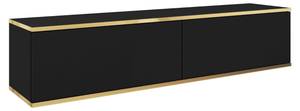 Tv-Lowboard ORIS Schwarz - Gold