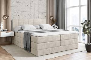 Boxspringbett MOETI KING Beige - Breite: 140 cm