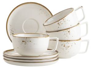 Kaffeetassen-Set Pintar 8-tlg. Beige - Braun