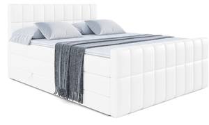 Boxspringbett MIAMI-Z KING Hochglanz Weiß - Breite: 160 cm