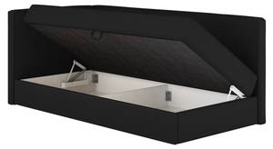 Boxspringbett MITTO CONTI Schwarz - Breite: 100 cm - H3