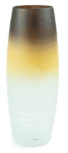Vase en verre peint à la main Marron - Verre - 11 x 30 x 11 cm