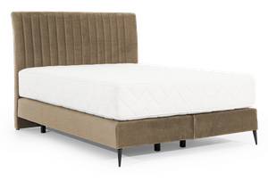 Boxspringbett BASALIC Ecru - Breite: 160 cm