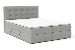 Boxspringbett Doppelbett Adamo Grau - Breite: 140 cm