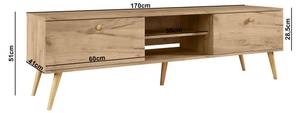 RTV-Schrank TV-Tisch IKON Eiche Craft Eiche Dekor