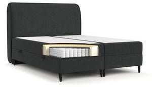 Premium Boxspringbett Lunaro Graphit - Breite: 191 cm