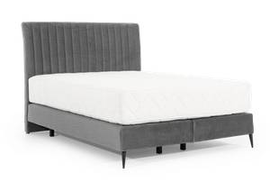 Boxspringbett BASALIC Silber - Breite: 160 cm