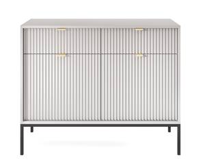 Vellore Sideboard 2-türig Grau - Holzwerkstoff - Metall