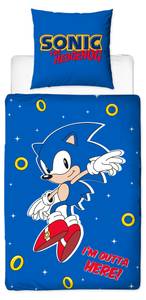 Bettwäsche Sonic The Hedgehog Blau - Rot - Weiß - Textil - 135 x 200 x 1 cm