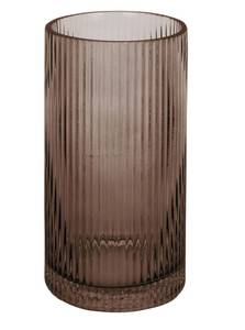 Vase Allure Straight Marron - Verre - 10 x 20 x 10 cm