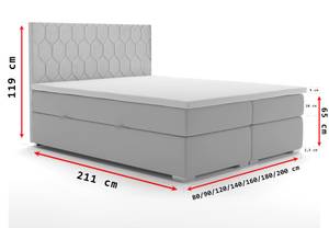 Boxspringbett PILO Beige - Breite: 180 cm - H4