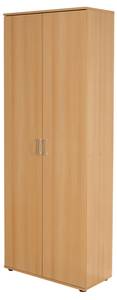 Kleiderschrank Vekla Braun - Holz teilmassiv - 70 x 189 x 34 cm