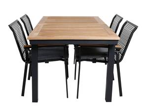 Gartenmöbel-Set Panama Schwarz - Rattan - 90 x 74 x 152 cm