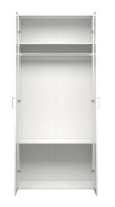 l' armoire Spell B Blanc - En partie en bois massif - 78 x 175 x 49 cm