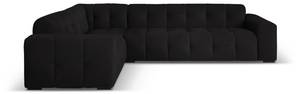 Ecksofa KENDAL 6 Sitzplätze Schwarz