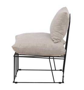 Fauteuil Livonia Beige - Textile - 77 x 89 x 71 cm