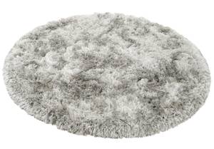 Tapis à poils longs rond Bright Gris - 150 x 150 cm