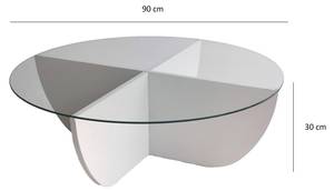 Table basse Phoebe Blanc crème