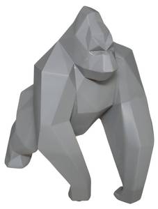 Origami-Statue GORILLE Grau - 13 x 19 x 19 cm