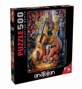 Puzzle Gitarre und Violine 500 Teile Papier - 24 x 4 x 26 cm