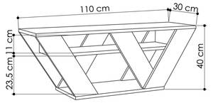 Fernsehschrank Dpellegr Cremeweiß