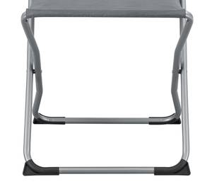 Tabouret et table de camping Barete Gris - Métal - Textile - 47 x 47 x 37 cm