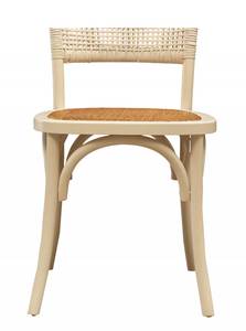 Chaise de cuisine -HARMONIE Style Blanc - Bois massif - Bois/Imitation - 50 x 88 x 45 cm