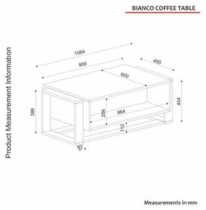 Table basse Europa Blanc crème