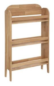 Bücherregal aus Holz, 3 Ablagen, 100 cm Braun - Massivholz - 19 x 100 x 59 cm