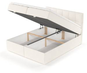 Boxspringbett Shay Creme - Breite: 160 cm