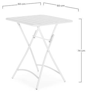 Table de jardin pliante Perla Blanc