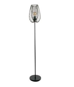 Lampadaire Lucid Noir - Métal - 22 x 150 x 22 cm