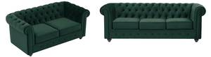 Ensemble canapé CHESTERFIELD Lot de 2 Vert