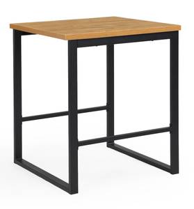 Bartisch LOTTE 80x80cm Schwarz - Holzwerkstoff - Metall - 80 x 95 x 80 cm