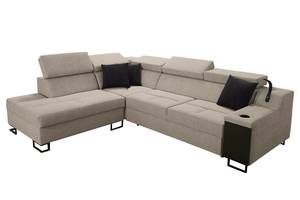 Ecksofa Alicante VII Beige - Ecke davorstehend links