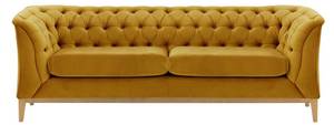 2,5-Sitzer-Sofa Chesterfield Modern Wood Gelb